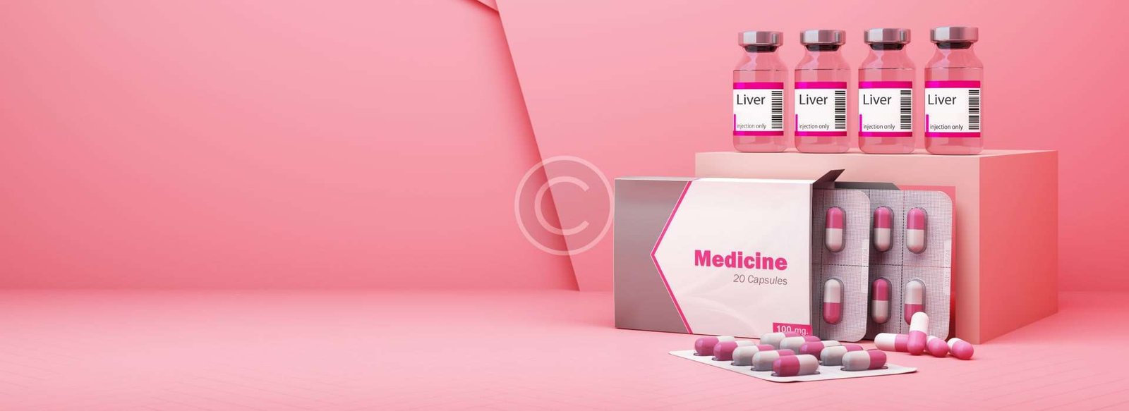 Medicine capsules box