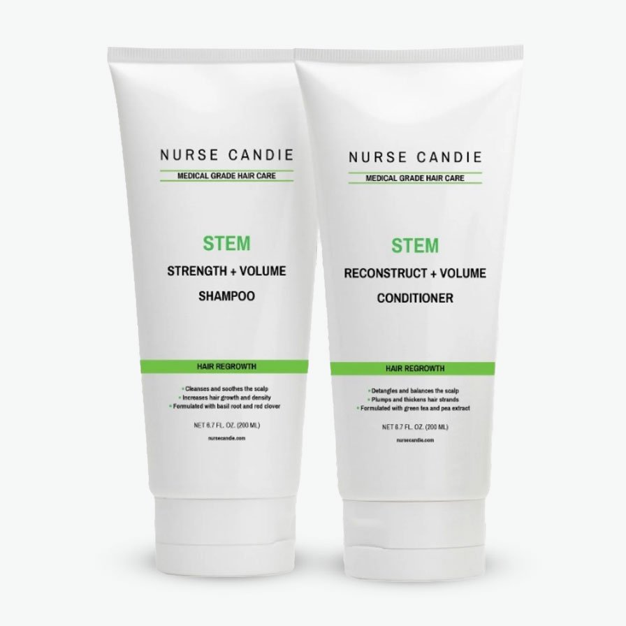 Nurse Candie Stem Strength and Volume Shampoo and Conditioner set